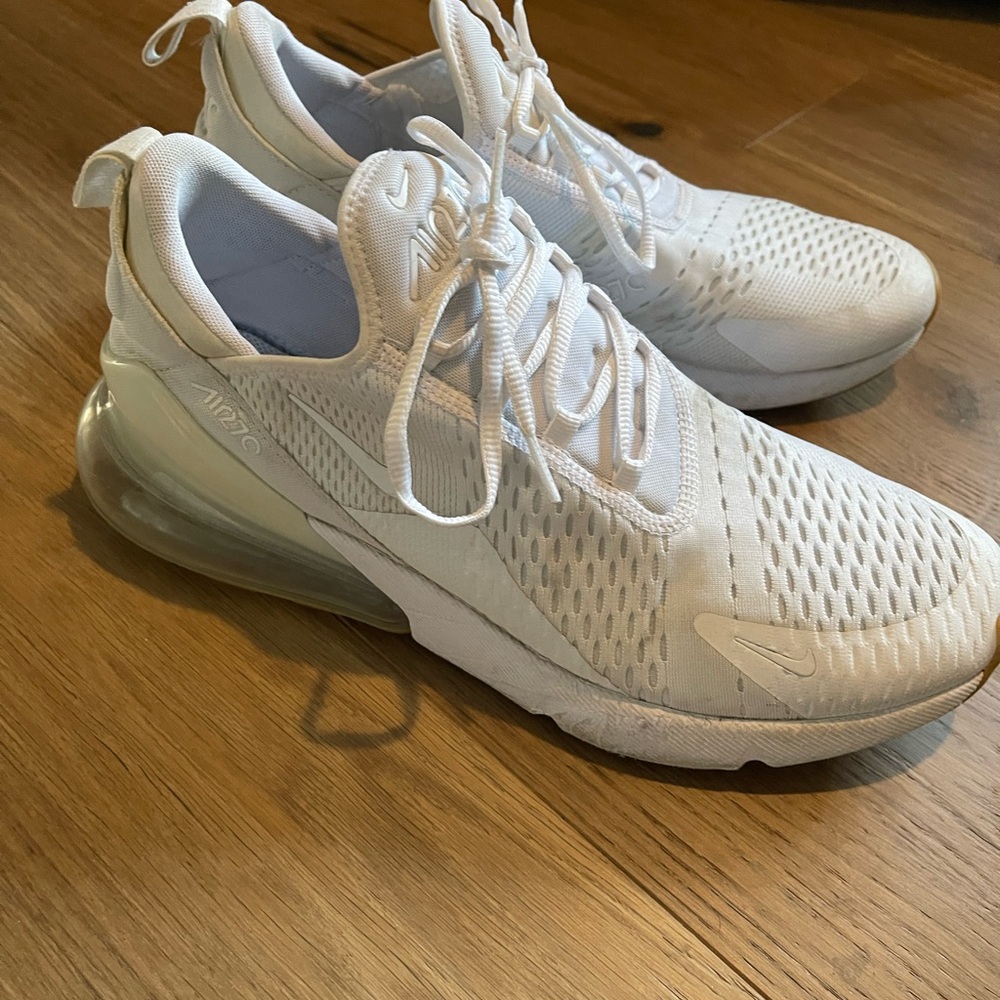 Nike Air Max 270 Triple White Sneakers